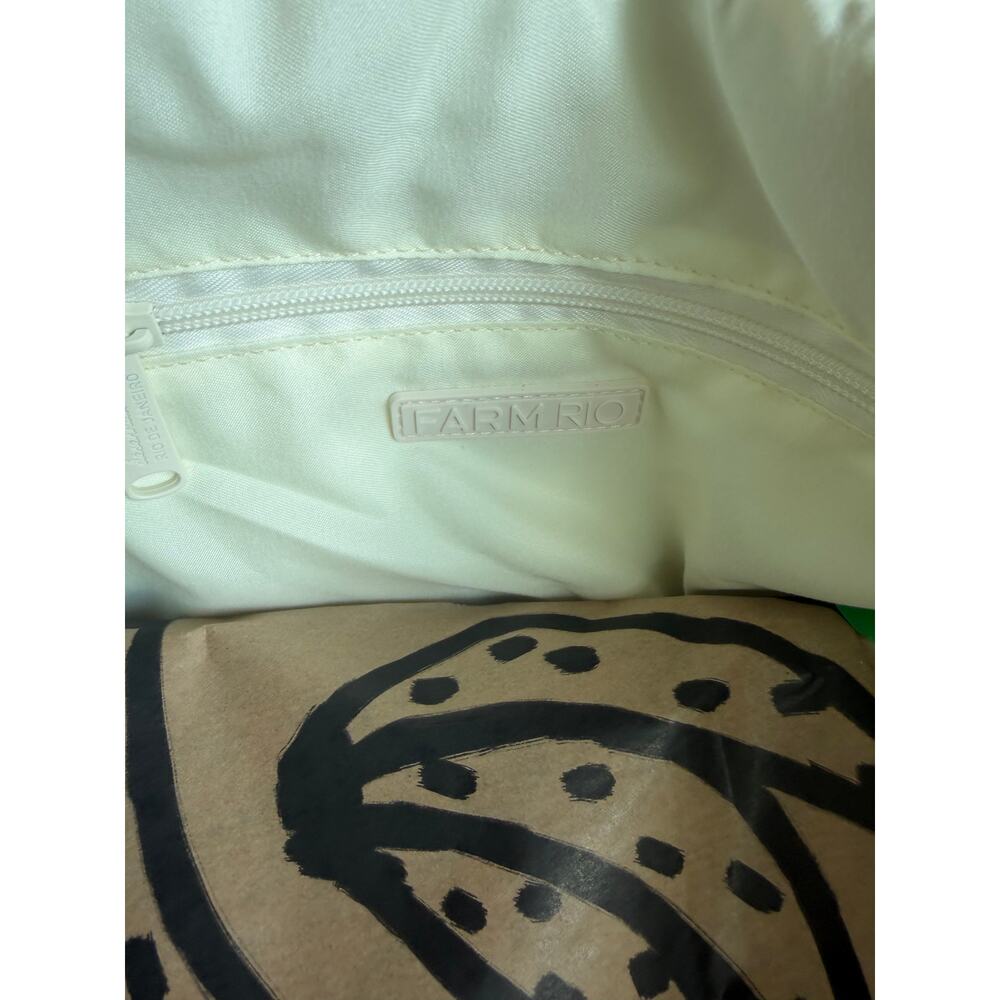 Farm Rio NEW Off-White Embroidered Rio Tote Bag - Picture 7 of 10